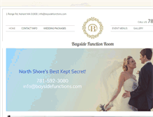 Tablet Screenshot of baysidefunctions.com